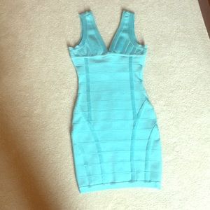 Baby blue bandage dress
